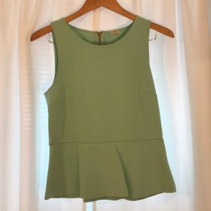 J Crew peplum top